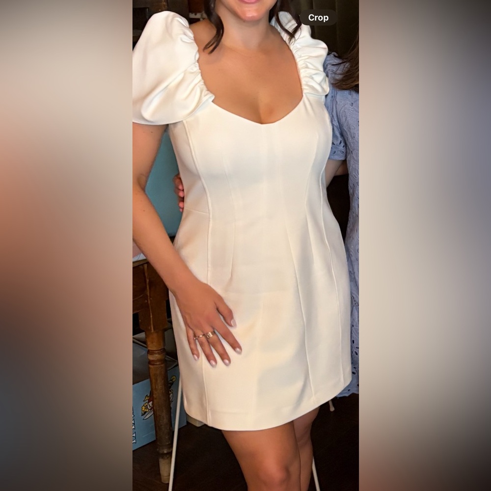 French Connection Cream Midi Dress
